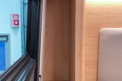 Passenger Side Rear Corner Cabinet - Upper Open